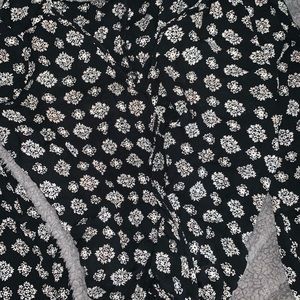 Flared long sleeve top